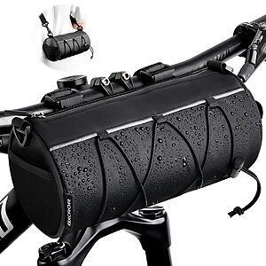 2.4L Gxcror Waterproof Bike Handlebar Bag w/ 4-Position Mounting $9.99 + Free Shipping w/ Prime or on $35+