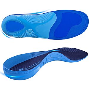 Cloudflo Men's or Women's Plantar Fasciitis Shoe Insoles w/ High Arch Support (Various) $8.99 + Free Shipping w/ Prime or on $35+