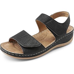 [Prime] DREAM PAIRS Women's Open Toe Flat Sandals (Various) $13.49 + Free Shipping