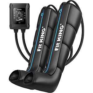 [Prime] FIT KING Professional Cordless Air Compression Leg Recovery System Massager Boots w/ 4-Zone Control (3 Sizes) $129 + Free Shipping