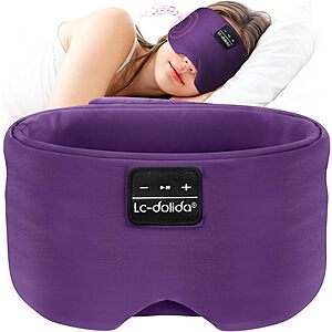 [Prime] LC-dolida Bluetooth 5.4 Sleep Mask w/ Headphones (2 Colors) $9.99 + Free Shipping