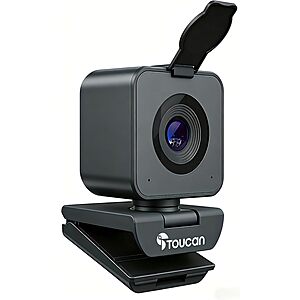 TOUCAN 1080P 60fps USB Webcam w/ Microphone & 90&deg; View $12.49 + Free Shipping w/ Prime or on $35+