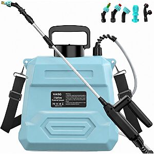 2-Gallon VASG Electric Battery Powered Weed Sprayer w/ 7.4V Motor & 5 Nozzles $22.49 + Free Shipping w/ Prime or on $35+