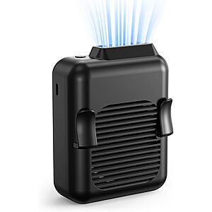 SLENPET 6000mAh Portable Waist Clip Fan w/ 3 Speeds & 5100RPM Airflow (Black) $9.86 + Free Shipping w/ Prime or on $35+