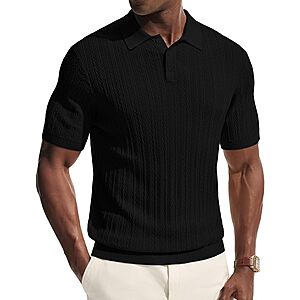 PJ Paul Jones Men's Short Sleeve Knit Polo Shirt (Various) $8.99 + Free Shipping w/ Prime or on $35+
