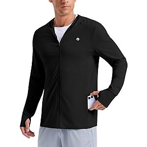 PINSPARK Men's UPF 50+ Lightweight Full-Zip Sun Hoodie Jacket (Various) $9.99 + Free Shipping w/ Prime or on $35+