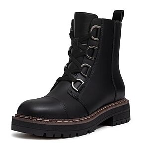 Athlefit Women's Lace-Up Platform Ankle Combat Boots (Various) $19.99 + Free Shipping w/ Prime or on $35+