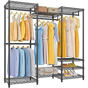[Prime] 56.7" VIPEK V5 Freestanding Modular Closet Clothes Rack (Black) $58.64 + Free Shipping