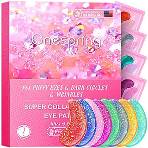 24-Pair Onespring Under Eye Patches $5.57 w/ S&S ($0.23/pair) + Free Shipping w/ Prime or on $35+
