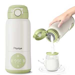 Phydge Portable Baby Bottle Warmer w/ 12000mAh Battery for Travel $19.99 + Free Shipping w/ Prime or on $35+