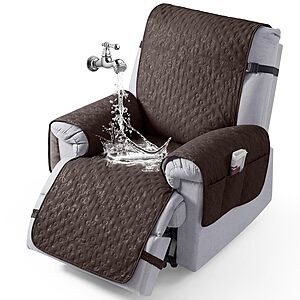 23" VANSOFY Waterproof Recliner Chair Cover (Chocolate) $9.99 + Free Shipping w/ Prime or on $35+