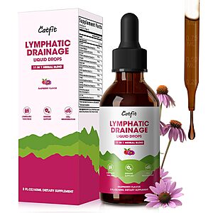 2-Oz Catfit Lymphatic Drainage Herbal Supplement Drops for Cleanse & Detox $5.27 w/ S&S + Free Shipping w/ Prime or on $35+