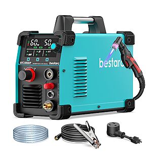 Bestarc BTC500DP 7Gen 110/220 50A Plasma Cutter, Non-Touch HF Pilot Arc, 110/220V Dual Voltage $99.99