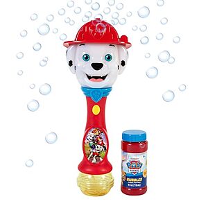 Little Kids Paw Patrol Marshall Light & Sound Musical Bubble Wand w/ Bubble Solution $6.29 + Free Shipping w/ Prime