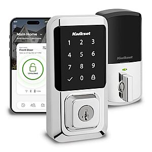 Kwikset Halo Wi-Fi Smart Touchscreen Deadbolt (Polished Chrome) $106.60 + Free Shipping