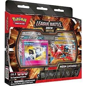 Pok&eacute;mon TCG: Mega Lucario ex League Battle Deck $18.49 + Free Shipping w/ Prime or on $35+