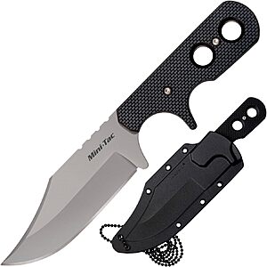 3-5/8" Cold Steel Mini Tac Bowie Fixed Blade Knife w/ Griv-Ex Handle & Secure-Ex Sheath $13.14 + Free Shipping w/ Prime or on $35+