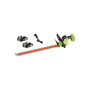 22" Sunchers 20V Max Cordless Hedge Trimmer w/ 2 Batteries & Charger $40.99 + Free Shipping w/ Prime or $6 Fee per Order