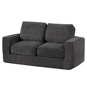 Costway 2-Seater Floor Foam Loveseat w/ Removable Corduroy Cover $135 + Free Shipping
