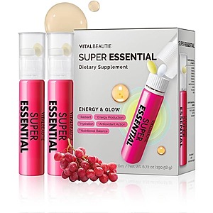 7-Count VITALBEAUTIE Super Essential Women's Beauty & Multivitamin Collagen Ampoules & Tablets (Grape) $7 + Free Shipping w/ Prime or on $35+