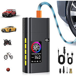 Prime Members: AIPOWAY 180PSI Cordless Portable Tire Inflator w/ 6000mAh Power Bank $13.49 + Free Shipping