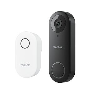 REOLINK Video Doorbell WiFi Camera - Wired 2K Outdoor, 5G&2.4G WiFi, 4:3 Wide View Angle, Smart Detection, Local Storage, No Subscription Home Security, Customized Chime - $90