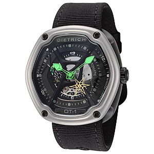 46mm Men's Dietrich Organic Time Automatic Skeleton Watch (3 Colors) $199