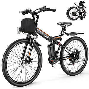 Gocio 26" Folding 500W Electric bike (2 Colors) $349.99