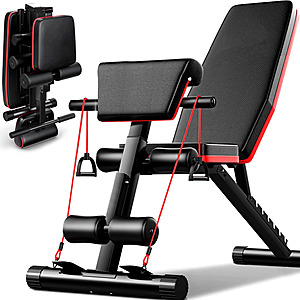 Camkey Adjustable Weight Bench, 7 Positions Foldable w/ 780 Lbs Capacity $99.97 @Walmart