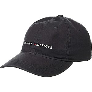 Tommy Hilfiger Men's Logo Dad Baseball Cap, Charcoal O/S