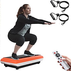 Natini Vibration Plate Exercise Machine (Orange, 350lb Capacity) $67.49 + Free Shipping