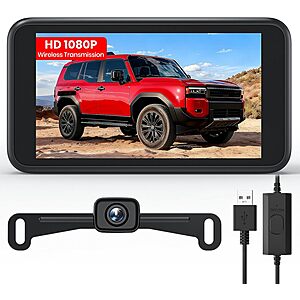 [Prime] AUTO-VOX W12 5" 1080P Wireless Dual-Channel Backup Camera & Monitor w/ Night Vision $39.61 + Free Shipping