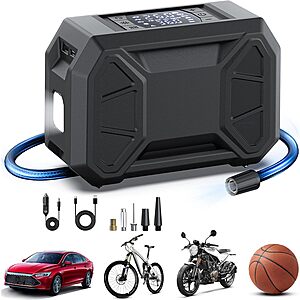 [Prime] 25,000mAh Pumptiva Dual Mode 150PSI Tire Inflator / Air Compressor $17.49 + Free Shipping