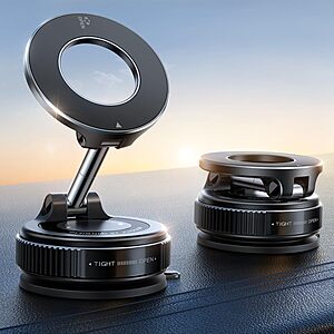JOYROOM 360&deg; Adjustable Magnetic Car Phone Mount w/ Vacuum Suction Cup $9.99 + Free Shipping w/ Prime or on $35+