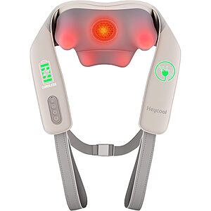 Heycool Cordless Neck and Shoulder Massager, Graphene Heating, Upgraded Shiatsu Back Massager Pillow for Neck, Shoulder, Gift Visit the Store