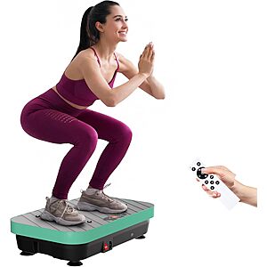 TISSCARE Vibration Plate Exercise Machine w/ 4 Preset Programs & 99 Speed Levels $44.99 + Free Shipping