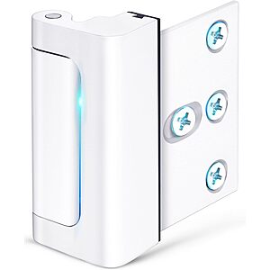 CRANACH Home Security Door Reinforcement Lock (White or Black) $6.99 + Free Shipping w/ Prime or on $35+