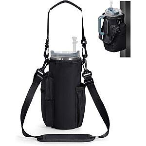 sportsnew 30/40-Ounce Crossbody Water Bottle Holder w/ Magnetic Fastening & Insulated Lining $9.99 + Free Shipping w/ Prime or on $35+