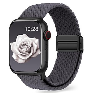 Evie Bank Braided Nylon Sport Band for Apple Watch w/ Magnetic Clasp (Various) $5.99 + Free Shipping w/ Prime or on $35+
