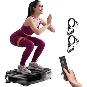 TISSCARE 120-Speed Vibration Plate Exercise Machine (400 lbs Capacity) $44.99 + Free Shipping