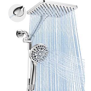 [Prime] 2-in-1 MakeFit Dual Handheld Shower Head Combo w/ 10 Modes (Chrome) $28.99 + Free Shipping