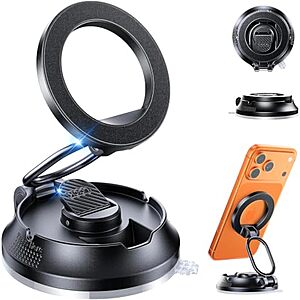 SUPERONE MagSafe Car Phone Mount w/ Strong Suction & 360&deg; Adjustable Arm $5.99 + Free Shipping w/ Prime or on $35+