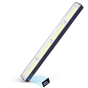 LETOUR 15.75" Rechargeable LED Magnetic Light Bar w/ 7500mAh Battery (Blue) $23.99 + Free Shipping w/ Prime or on $35+