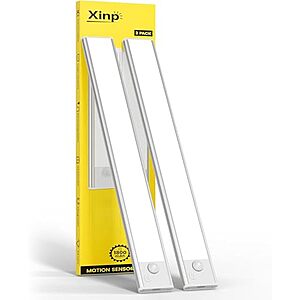 2-Pack Xinp 7.87" Rechargeable Wireless Under Cabinet Lights w/ Motion Sensor & Dimmable LED $8.99 + Free Shipping w/ Prime or on $35+