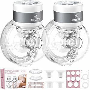 Saglve ABP-1506 Wearable Double Electric Breast Pump w/ 3 Modes & 9 Levels $26.97 + Free Shipping w/ Prime or on $35+
