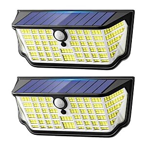 [Prime] 2-Pack TuyLuxe 4500LM Solar Motion Sensor Flood Lights w/ 300&deg; Wide Angle & 3 Lighting Modes (7000K) $14.99 + Free Shipping