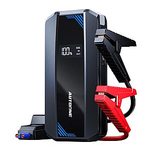 [Prime] AUTOONE 12V 6000A Portable Car Jump Starter w/ LCD Display & LED Light $30.99 + Free Shipping