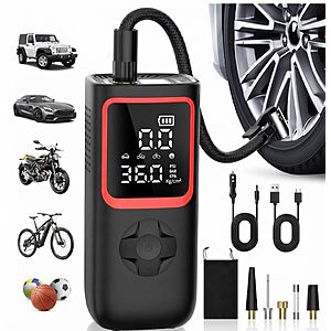 Koltgoo 150PSI Portable Cordless Tire Inflator Air Pump w/ Dual LCD Display & 12V Cigarette Lighter Adapter $12.49 + Free Shipping w/ Prime or on $35+