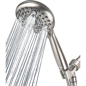 [Prime] DAKINGS 6-Mode High Pressure Handheld Showerhead Set w/ 60" Stainless Steel Hose $9.99 + Free Shipping