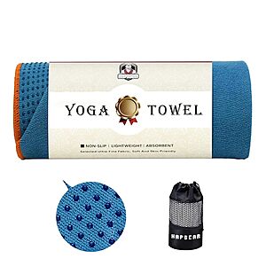 [Prime] HAPBEAR 72" x 24" Non-Slip Microfiber Hot Yoga Towel Mat (Blue or Grey) $9.89 + Free Shipping